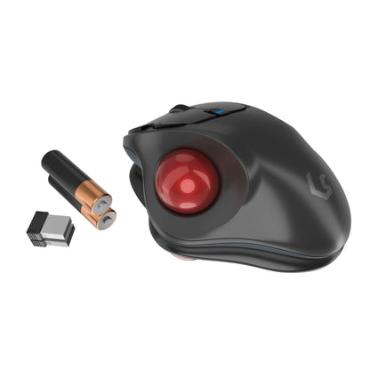 KeySonic KSM-6101RF-EGT Ergonomic Trackball Mouse