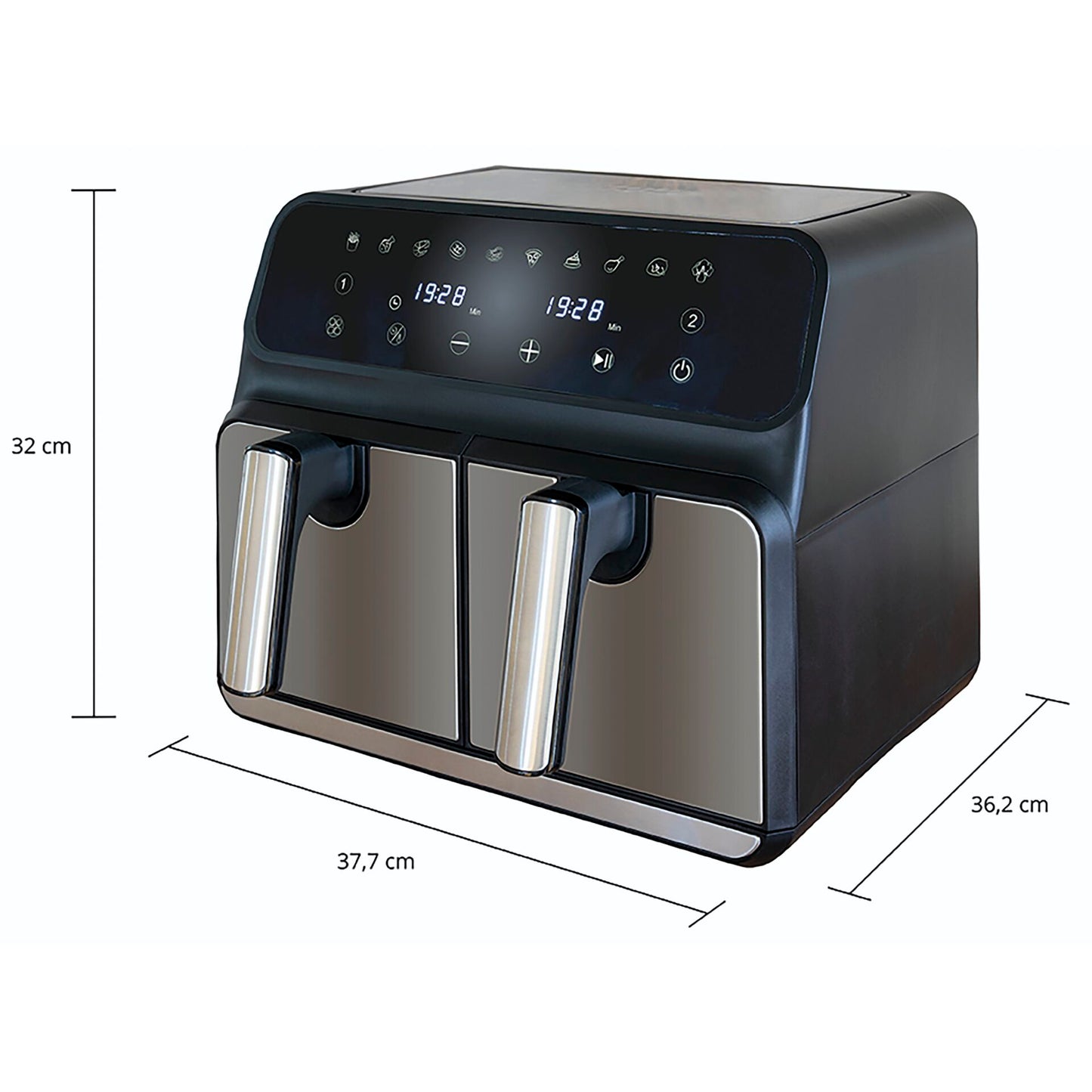 Unold 58685 Hot Air Fryer TWIN ZONE