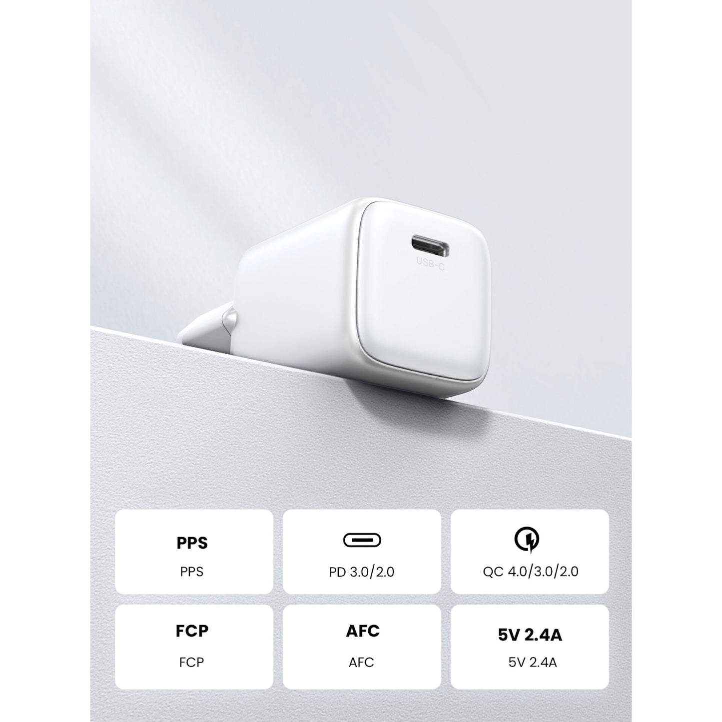 UGREEN Nexode Mini 30W PD GaN Tech Charger White