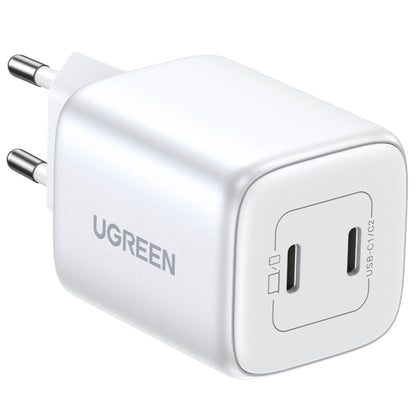 UGREEN Nexode 45W Dual USB-C PD Charger (25W+20W) white