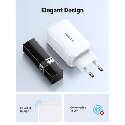 UGREEN Nexode USB-A+2*USB-C 65W GaN Tech Fast Charger White