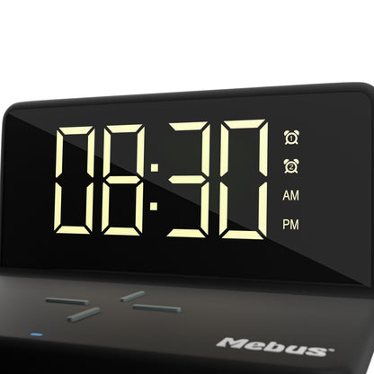 Mebus 25622  Digital Alarm Clock with wireless Charger