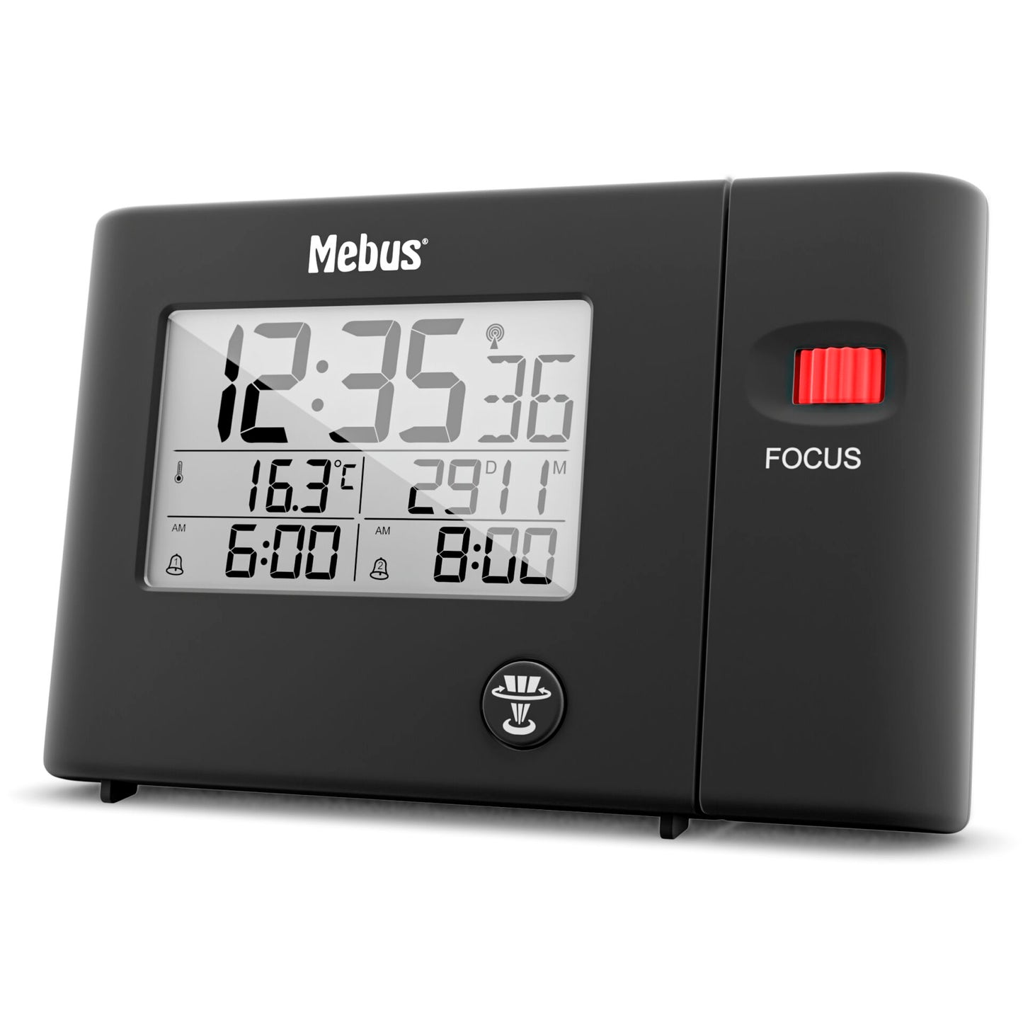 Mebus 25795 Radio controlled Alarm Clock with Projection