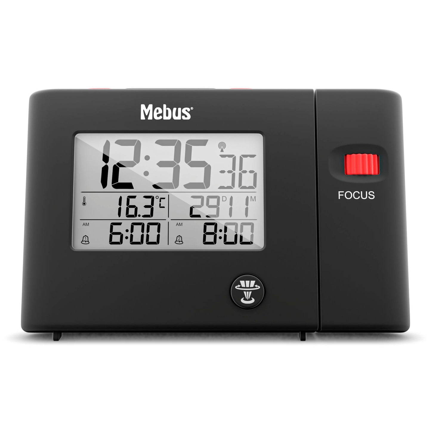 Mebus 25795 Radio controlled Alarm Clock with Projection