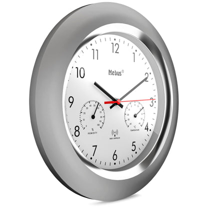Mebus 19454 Radio controlled Wall Clock w. Thermo/Hygrometer