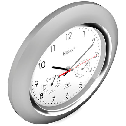 Mebus 19454 Radio controlled Wall Clock w. Thermo/Hygrometer