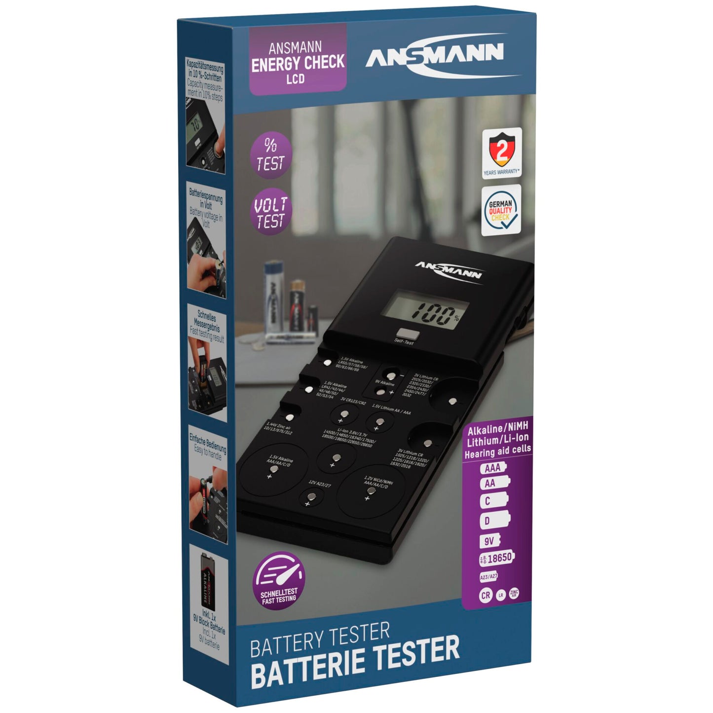 Ansmann Energy Check LCD Battery Tester         1900-0100