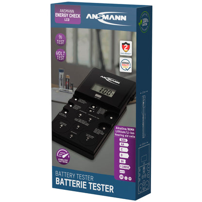 Ansmann Energy Check LCD Battery Tester         1900-0100