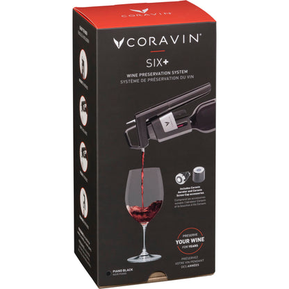 Coravin Wine System  black Timeless Six + 6 pcs.