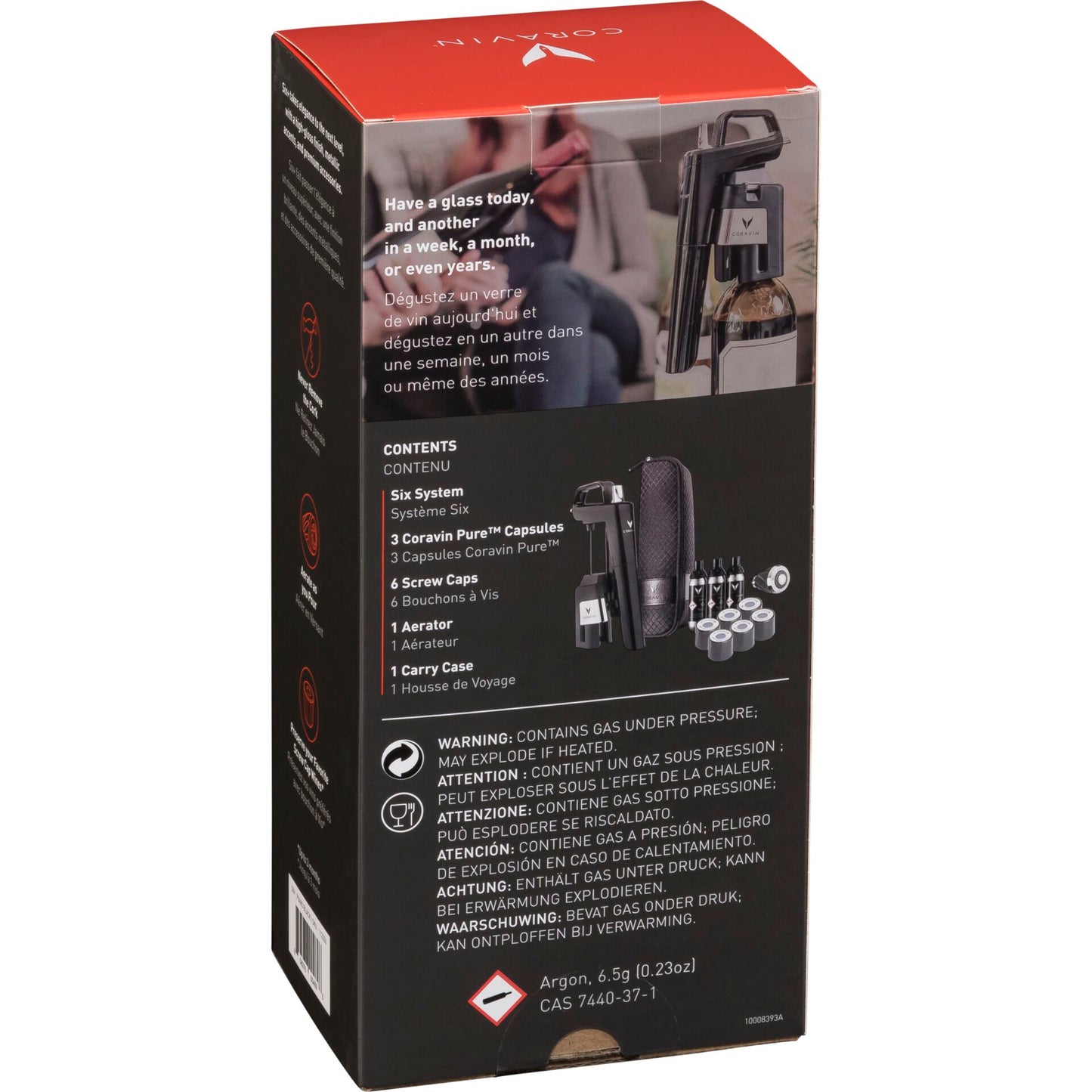 Coravin Wine System  black Timeless Six + 6 pcs.