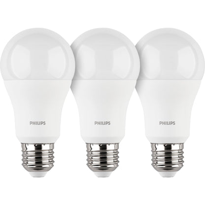 Philips LED Lamp E27 3-Pack 100W 2700K