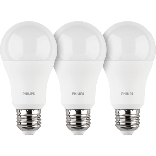 Philips LED Lamp E27 3-Pack 100W 2700K