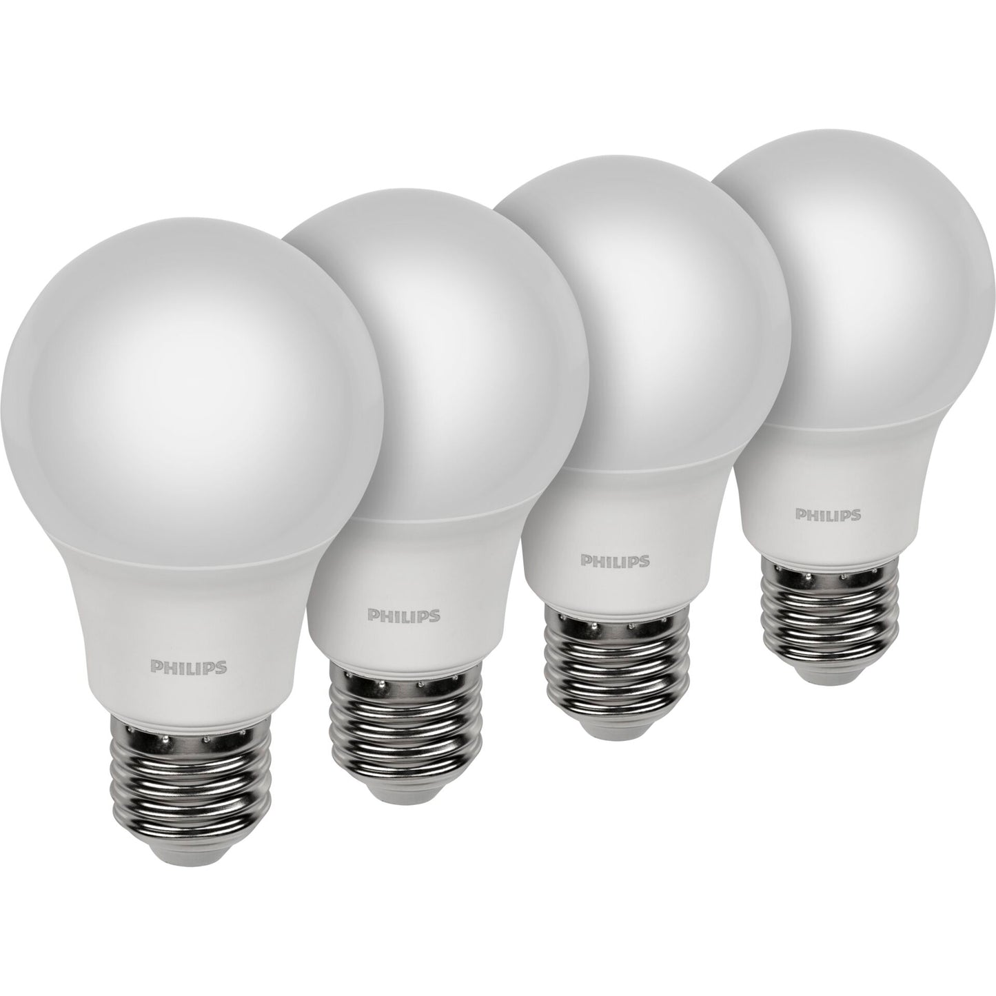 Philips LED Lamp E27 4-Pack 60W 4000K