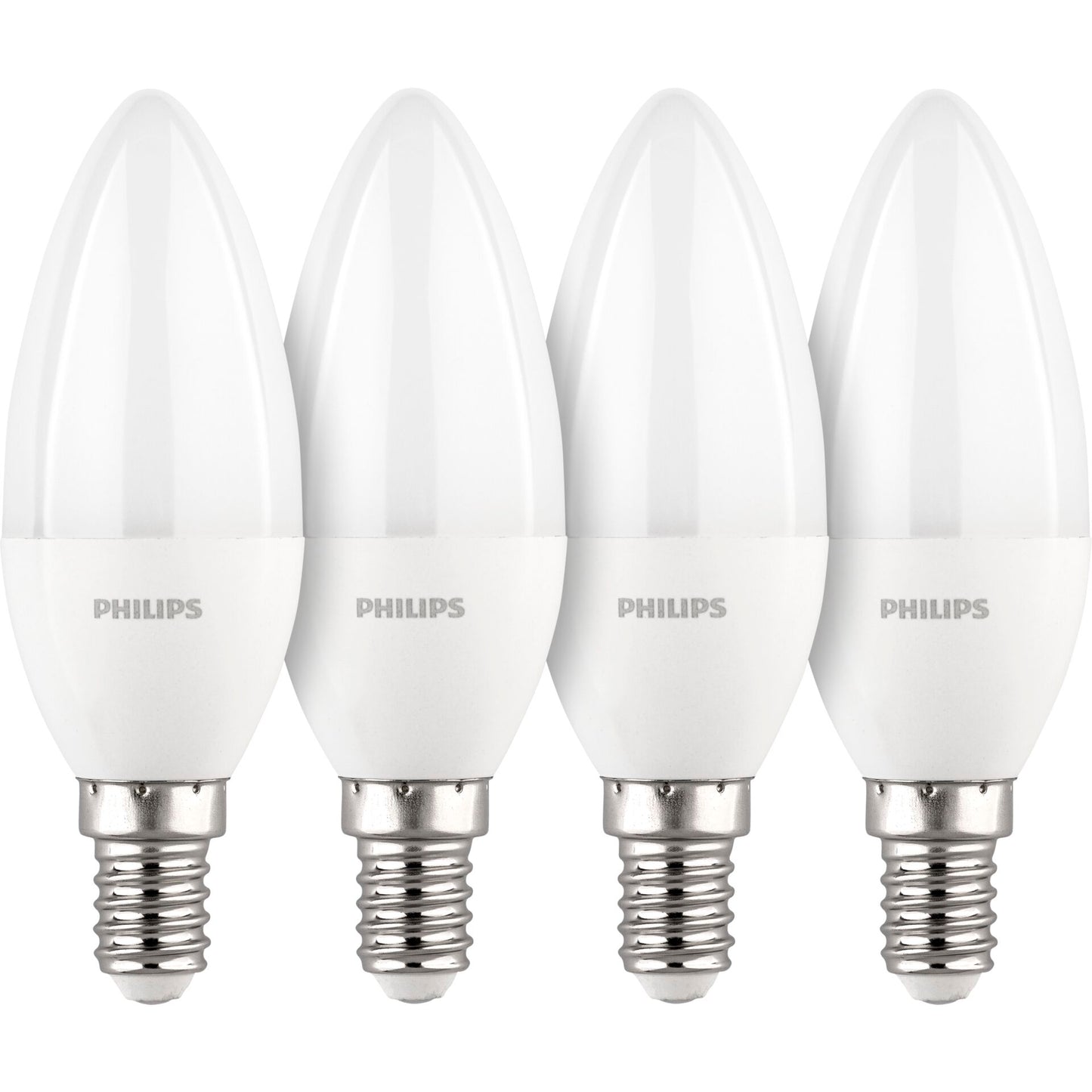 Philips LED Lamp E14 4-pack candle     40W 2700K