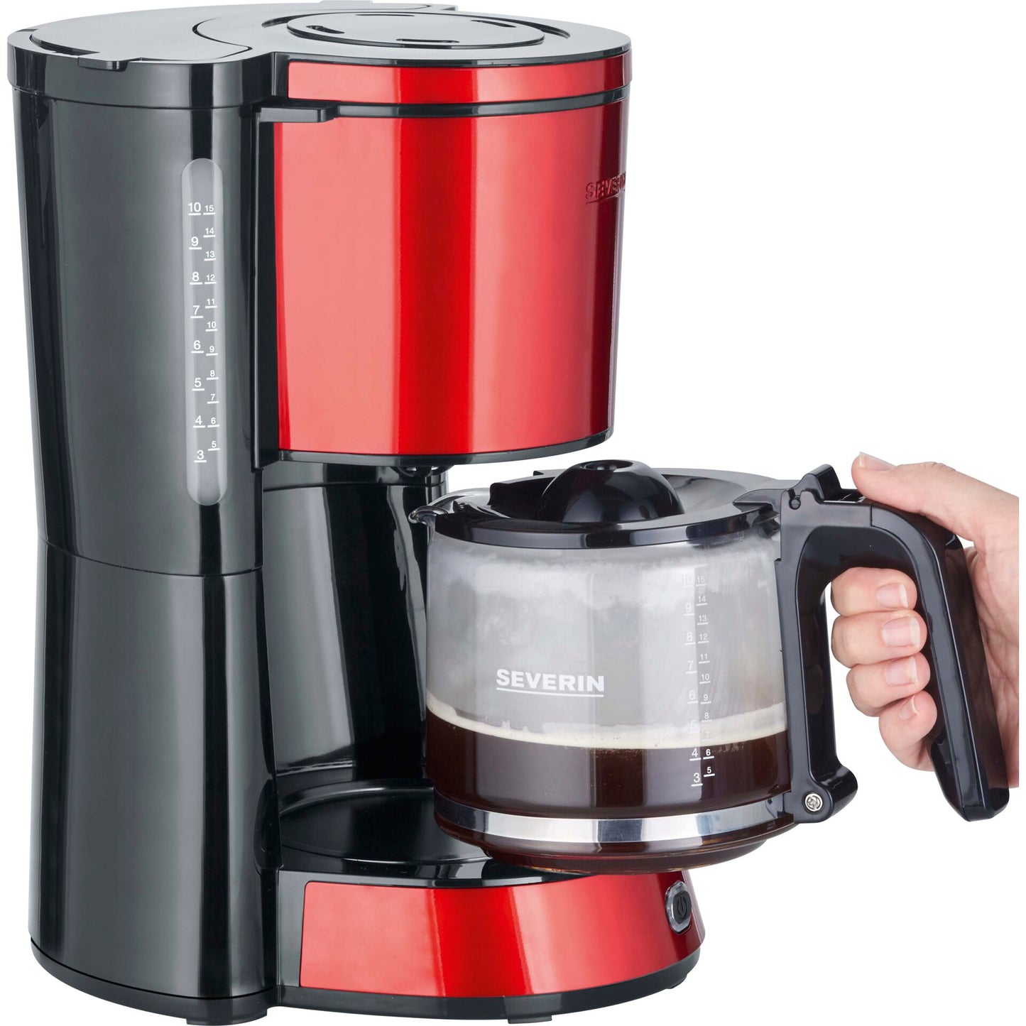 Severin KA 4817 Filter Coffee Maker red