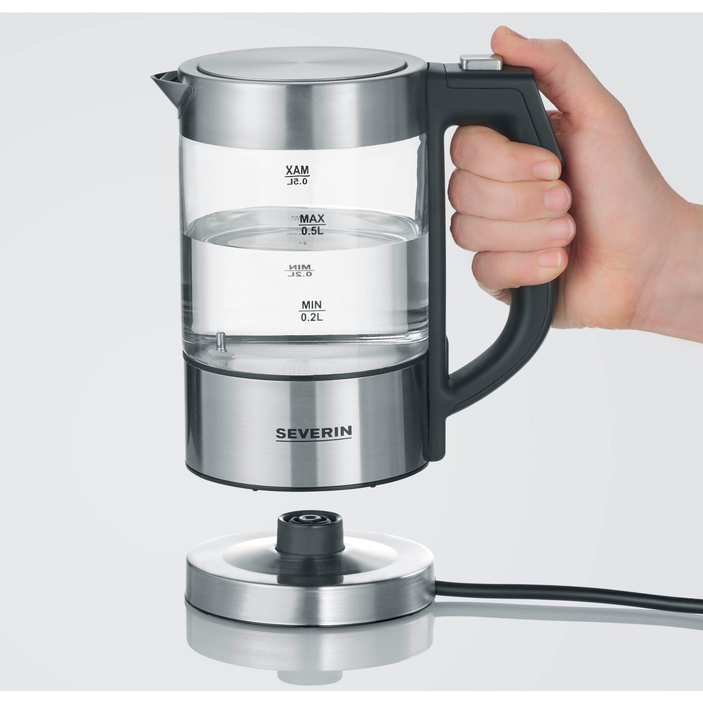 Severin WK 3458 Digital Mini Glass Kettle