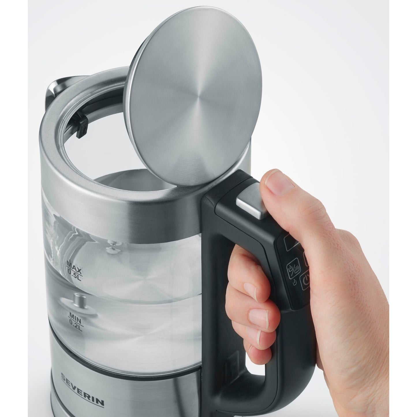 Severin WK 3458 Digital Mini Glass Kettle
