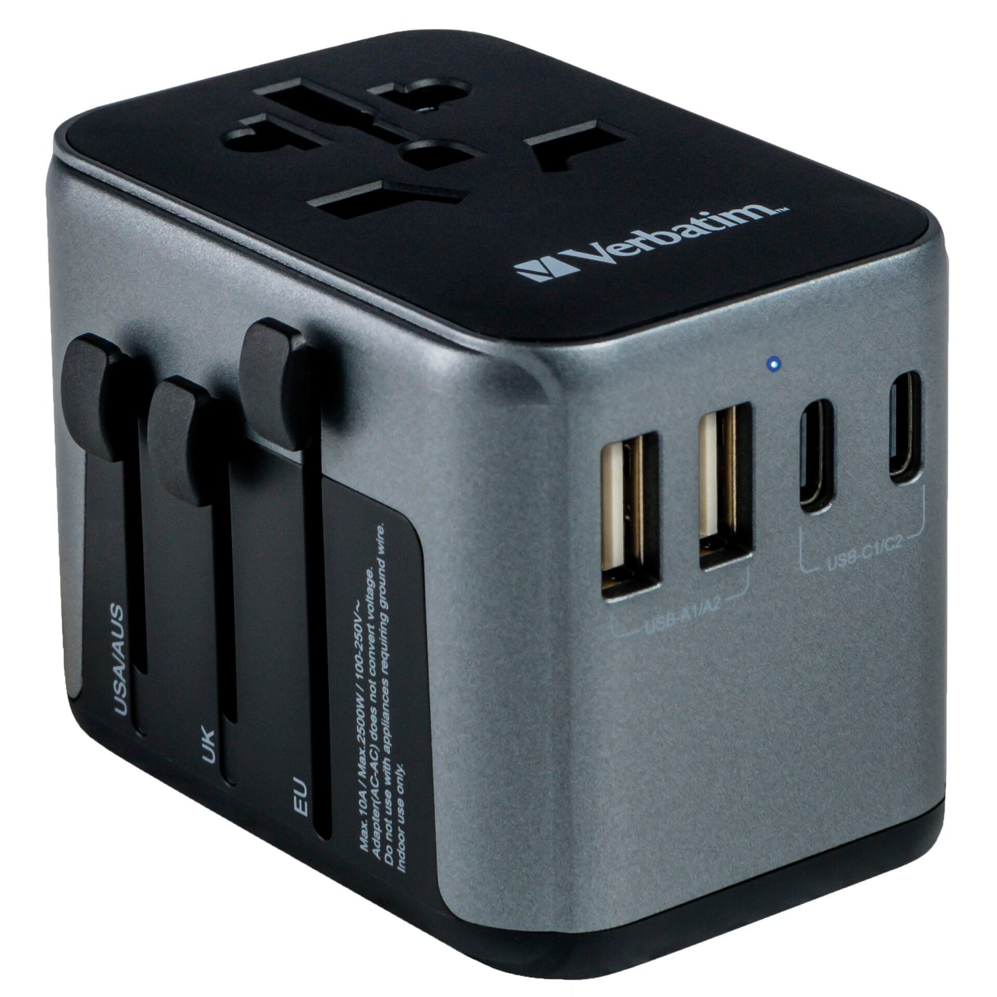Verbatim Uni.Travel Adapt.UTA-03 USB-C 30W 2xUSB-C 2xUSB-A  49545