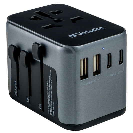 Verbatim Uni.Travel Adapt.UTA-03 USB-C 30W 2xUSB-C 2xUSB-A  49545