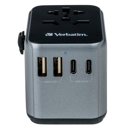 Verbatim Uni.Travel Adapt.UTA-03 USB-C 30W 2xUSB-C 2xUSB-A  49545