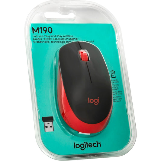 Logitech M190 red