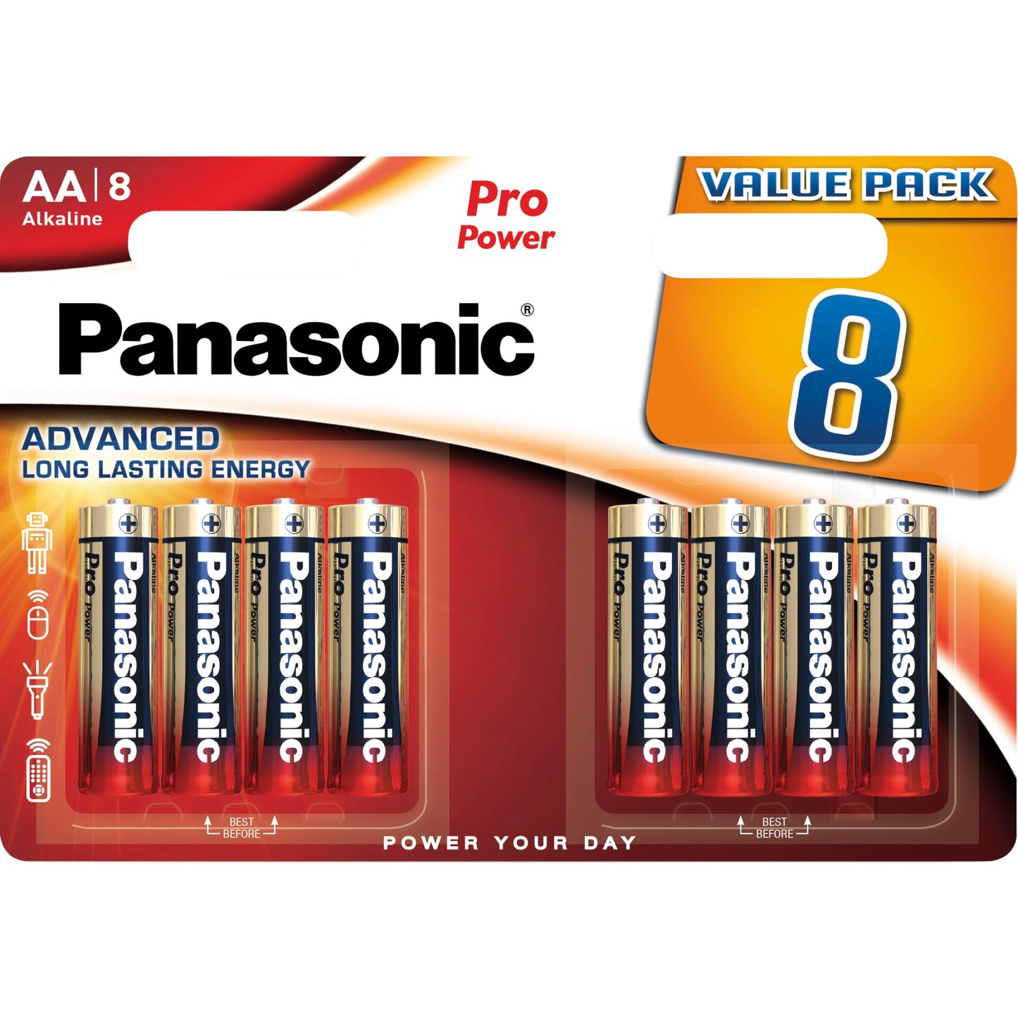 1x8 Panasonic Pro Power LR 6 Mignon AA