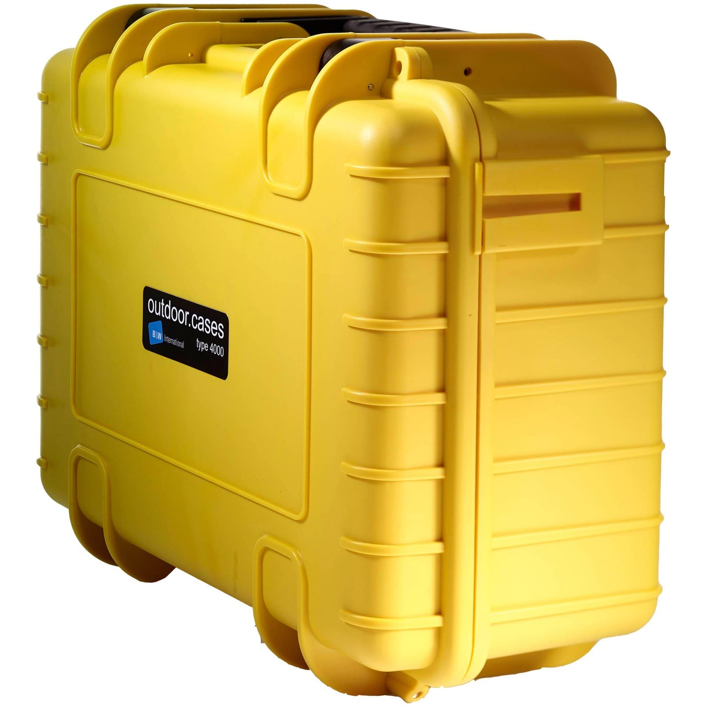 B&W Outdoor Case Type 4000 yellow with padded divider set