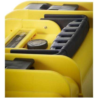 B&W Outdoor Case Type 4000 yellow with padded divider set