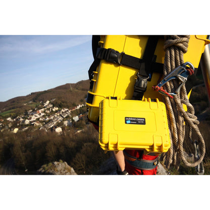 B&W outdoor.case Type 500 yellow with pre-cut foam insert