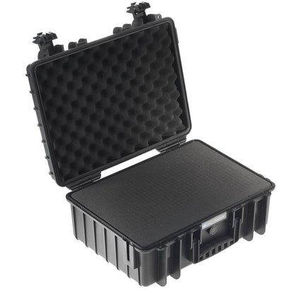B&W Outdoor Case Type 5000 black with pre-cut foam insert