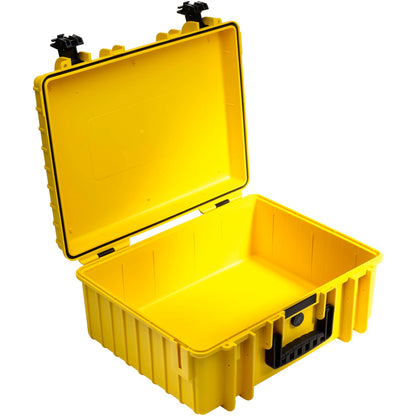 B&W Outdoor Case Type 6000 yellow with pre-cut foam insert