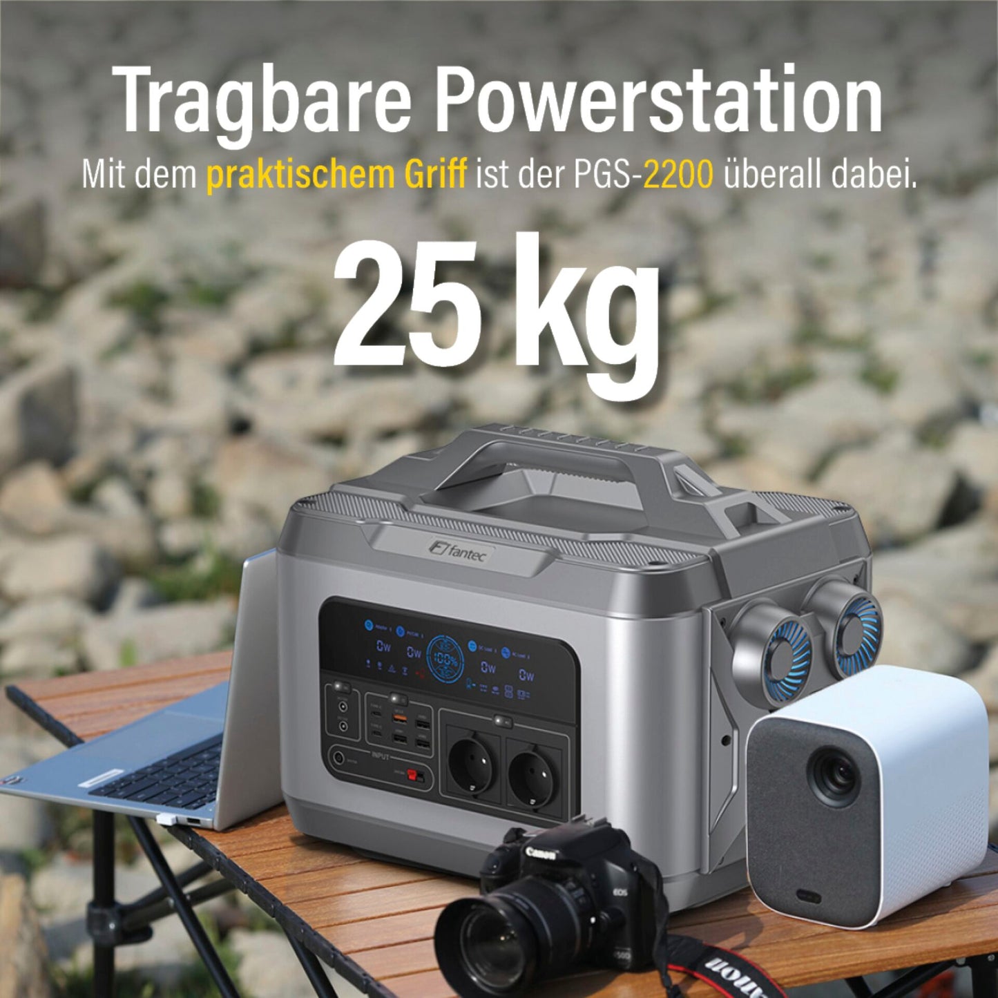 FANTEC PGS-2200 Power Station & Solar Generator