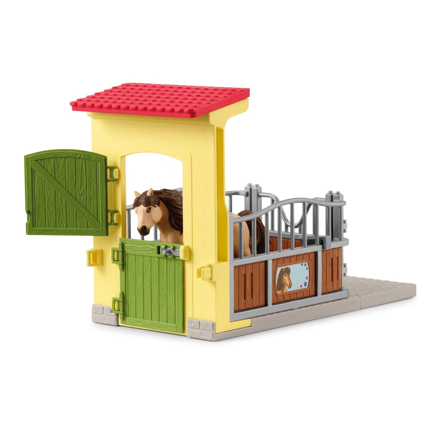 Schleich Farm World     Pony Box with Iceland Pony Stallion 42609