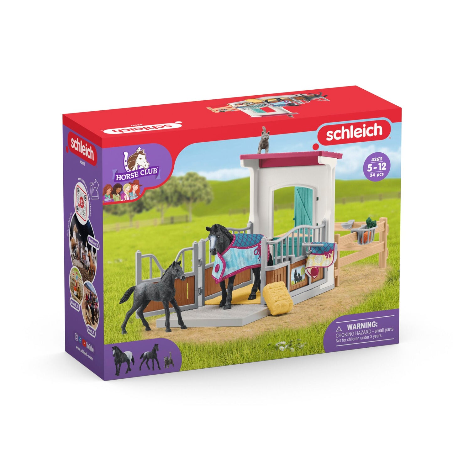 Schleich Horse Club     42611 Horse Box with Mare and Foal