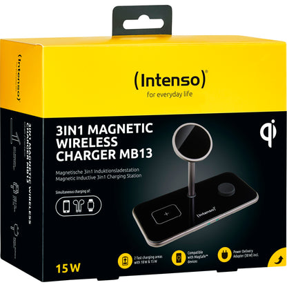 Intenso 3in1 Magnetic Wireless Charger MB13 black