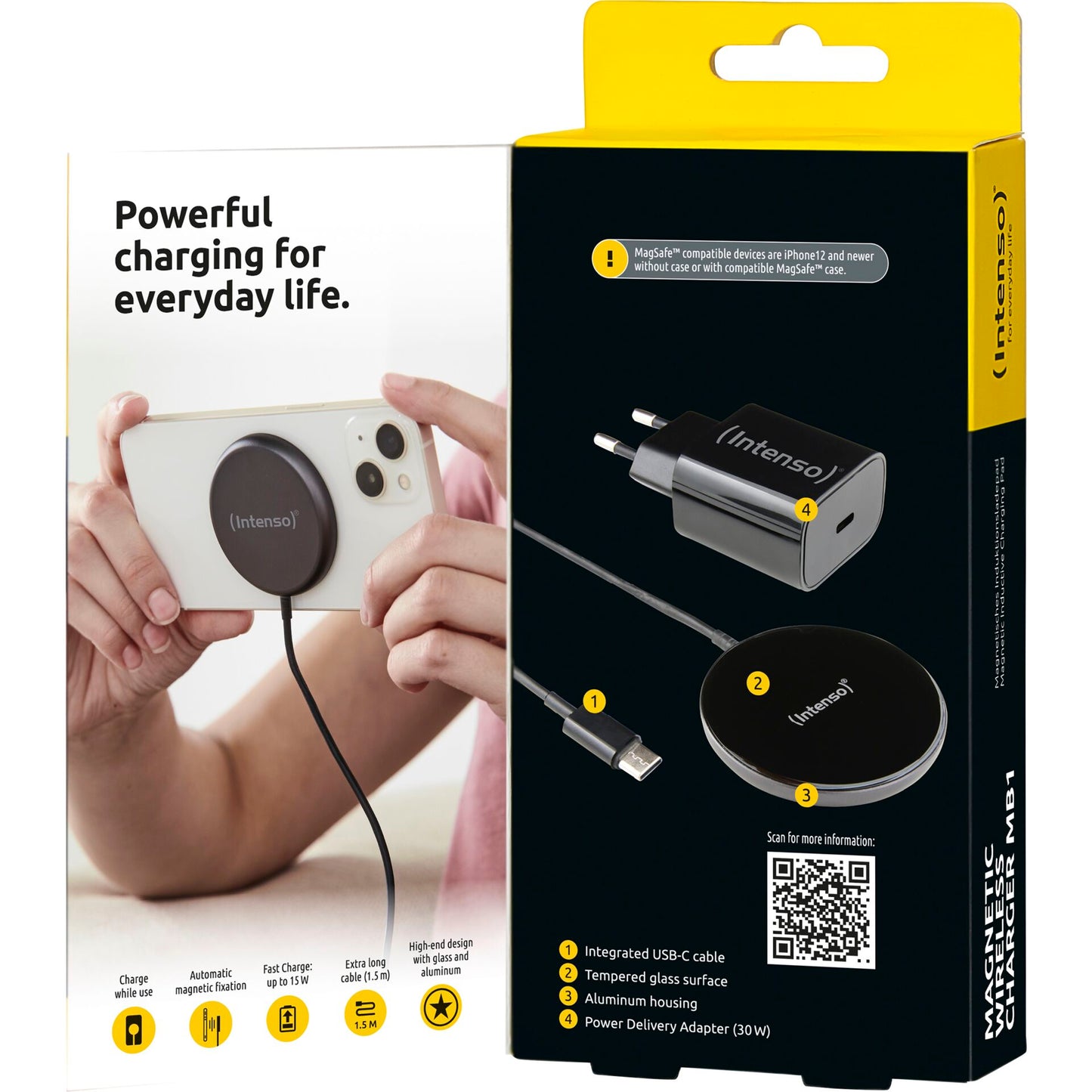 Intenso Magnetic Wireless Charger MB1 black