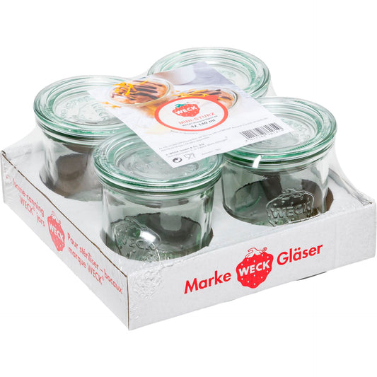 WECK Mini Mold Jar 140ml Set of 4