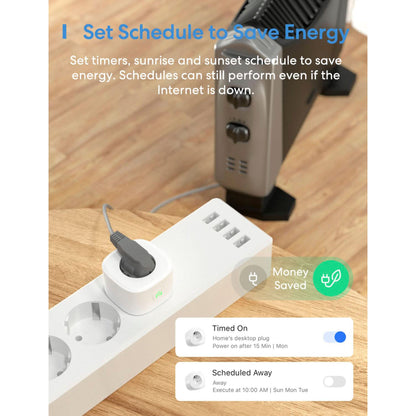 Meross Smart Wi-Fi Plug (2 Pack)