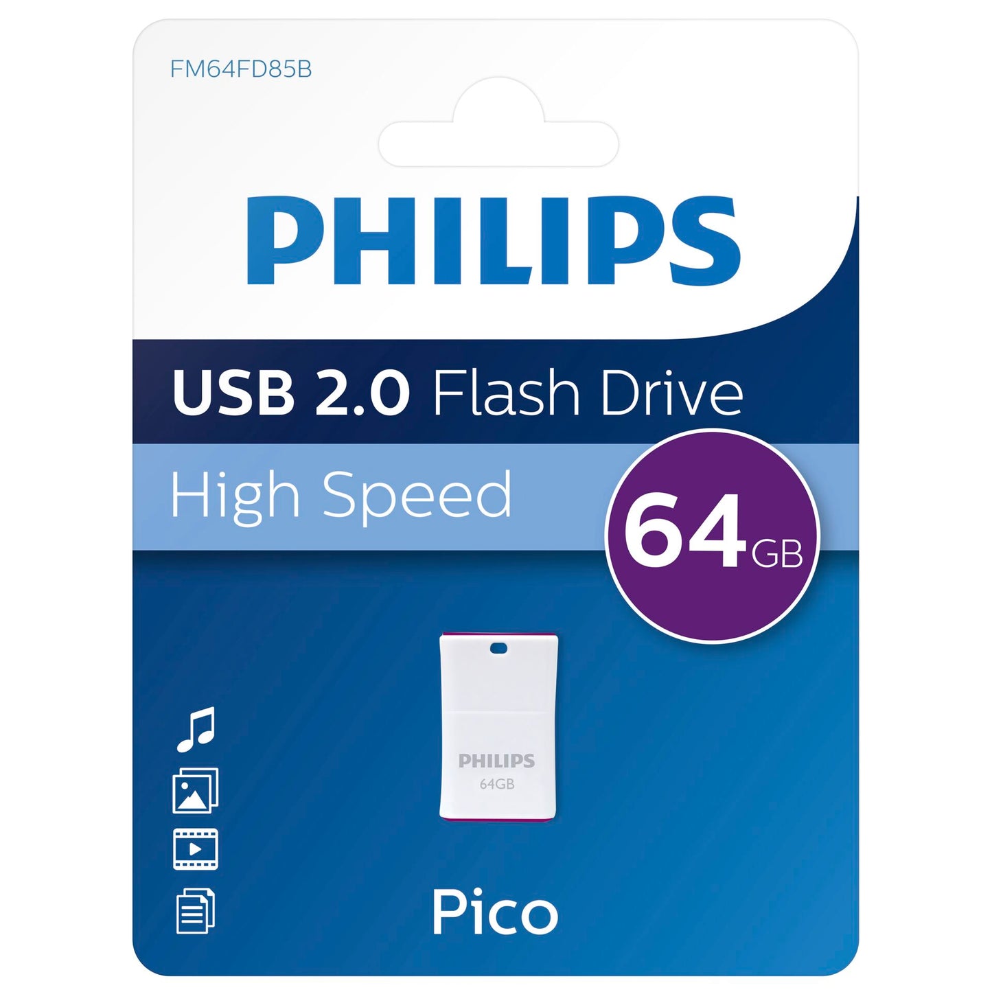 Philips USB 2.0             64GB Pico Edition Magic Purple