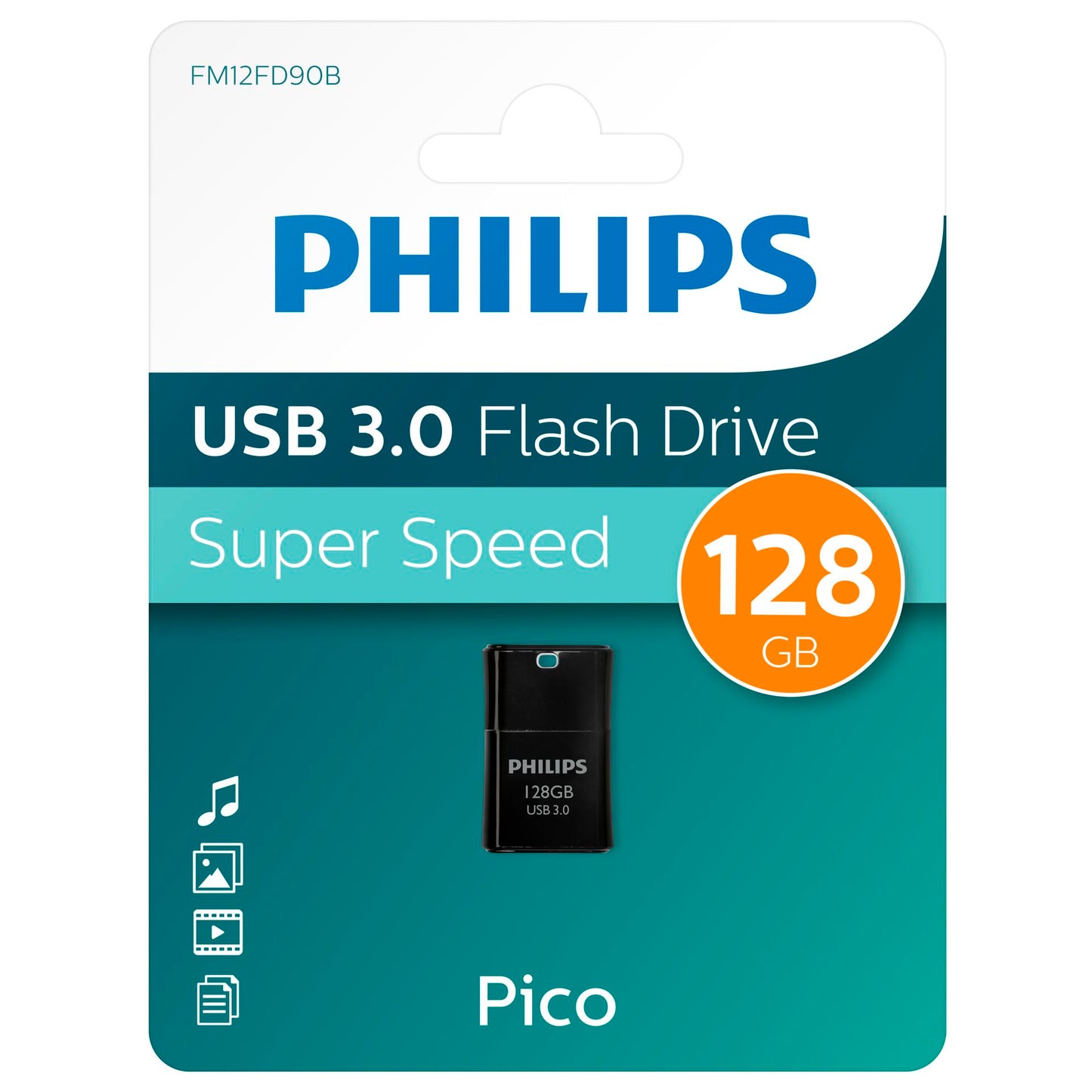 Philips USB 3.0            128GB Pico Edition Midnight Black