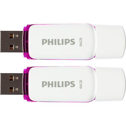 Philips USB 2.0 2-Pack      64GB Snow Edition Magic Purple