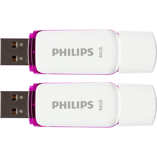 Philips USB 2.0 2-Pack      64GB Snow Edition Magic Purple