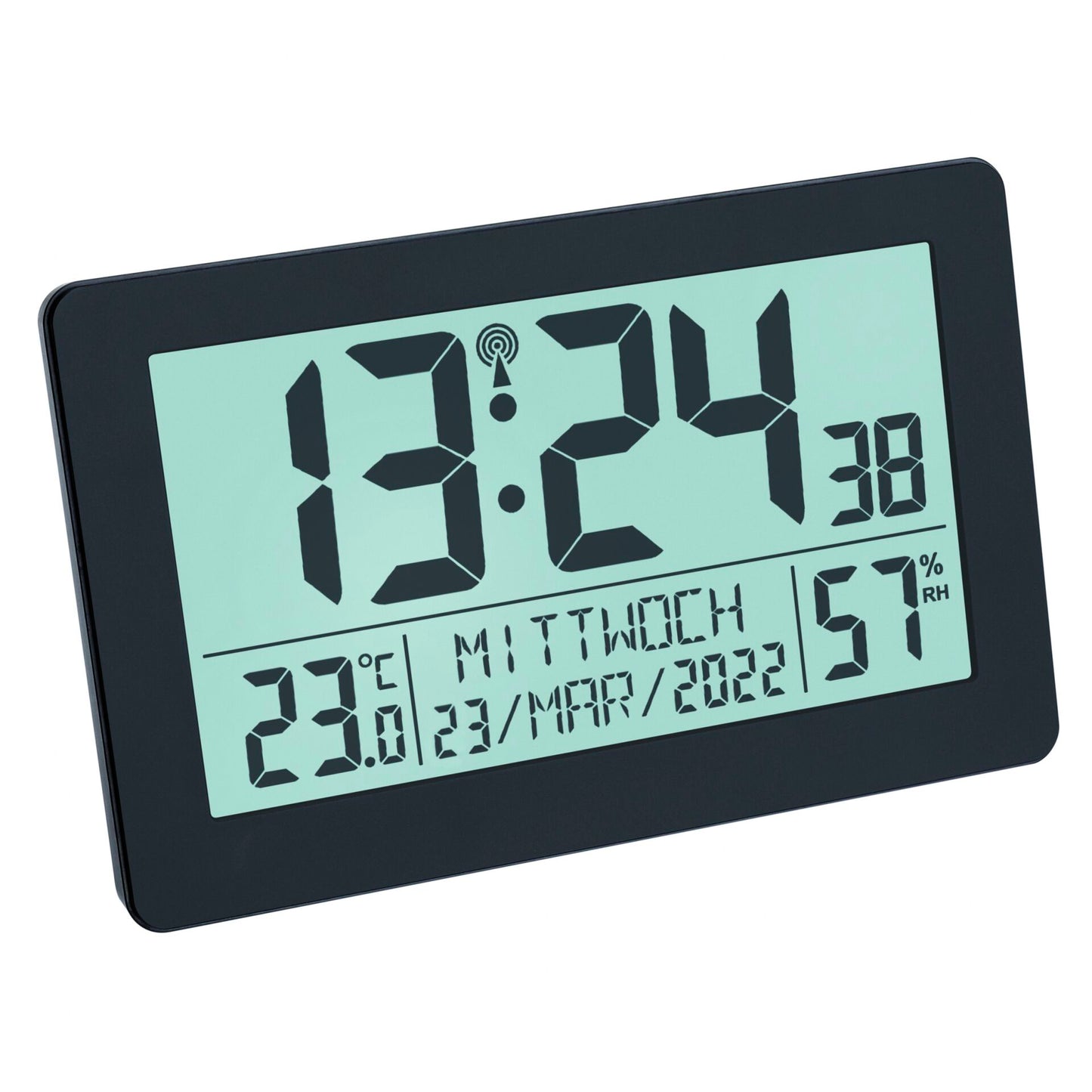 TFA 60.2557.01  Radio controlled clock with room climate