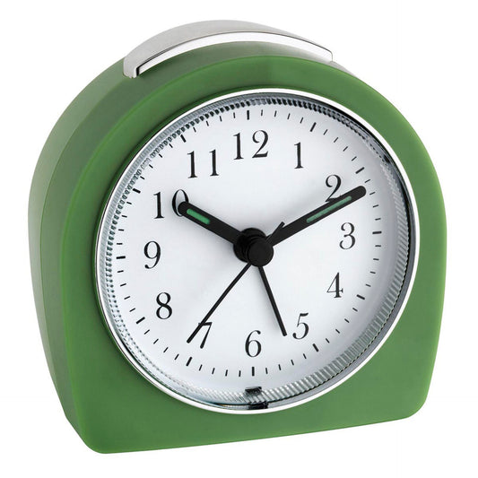 TFA 60.1021.04 green Quartz Clock analogue display