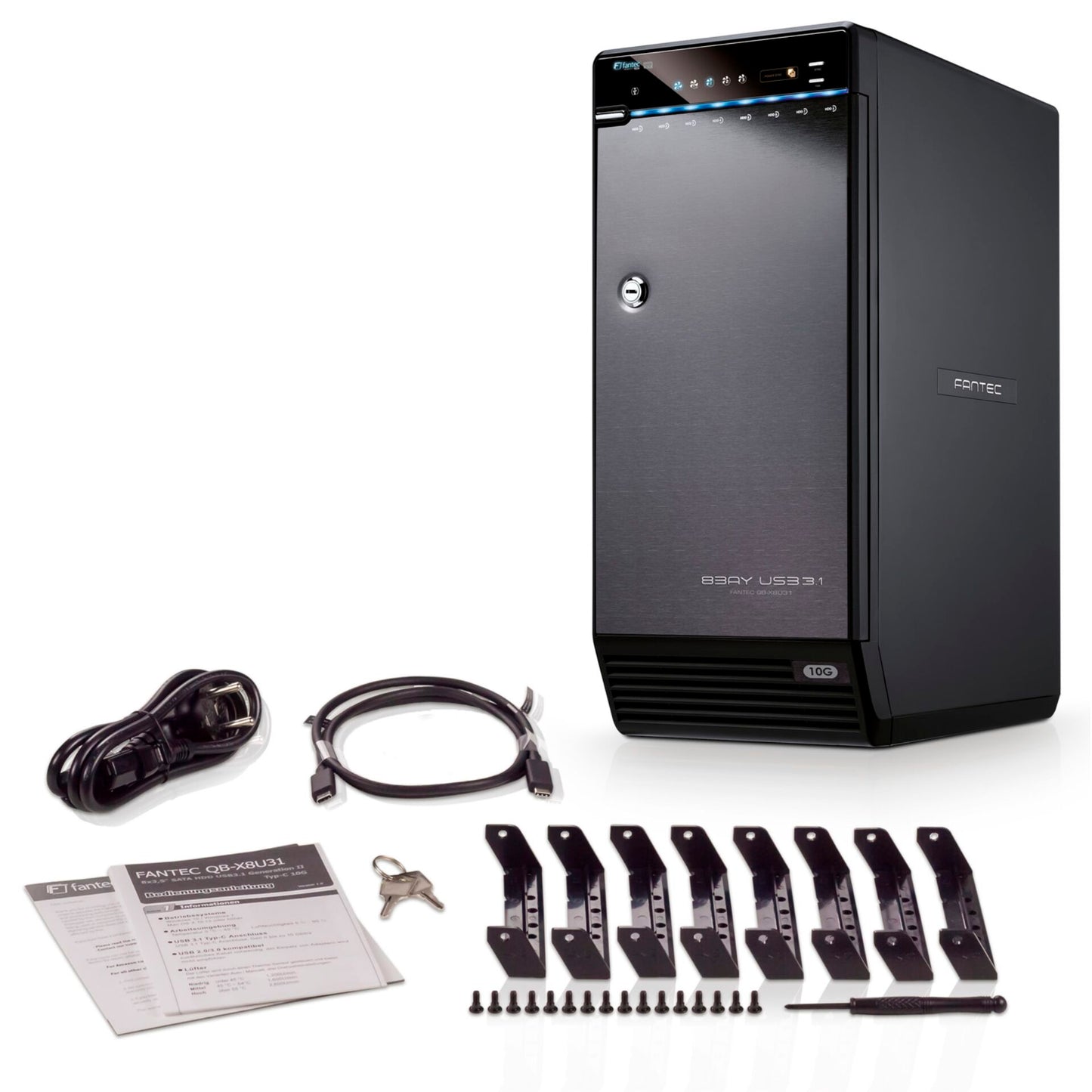 FANTEC QB-X8U31 8x 3,5  SATA HDD USB 3.1