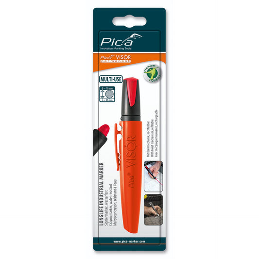 Pica VISOR permanent Marker, red / SB