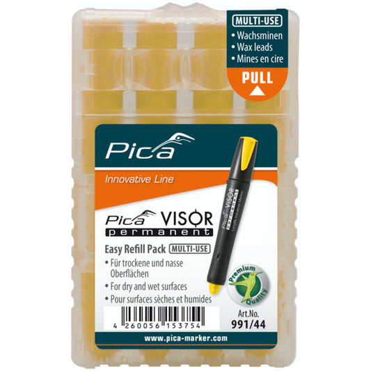 Pica VISOR permanent replacement refills yellow