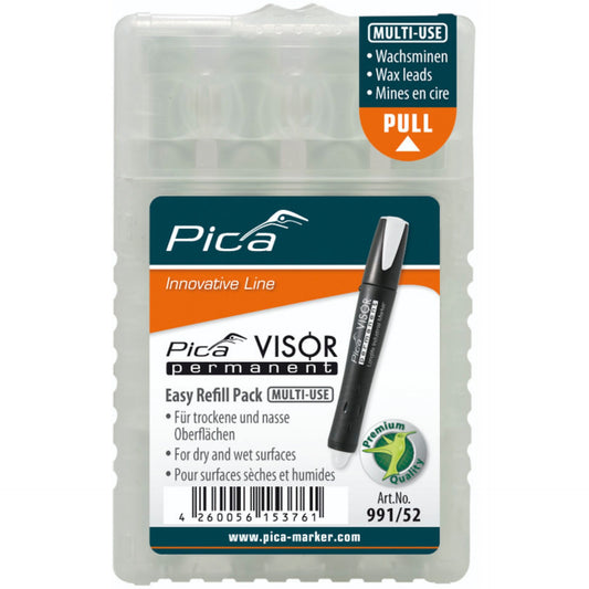 Pica VISOR permanent replacement refills white
