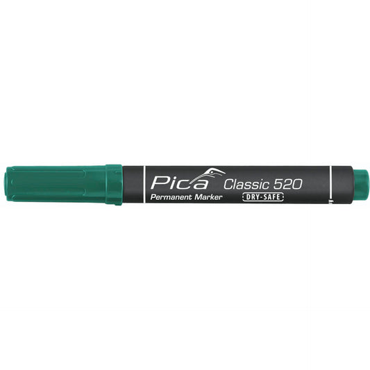 Pica Permanent Marker 1-4mm, Round Tip, green