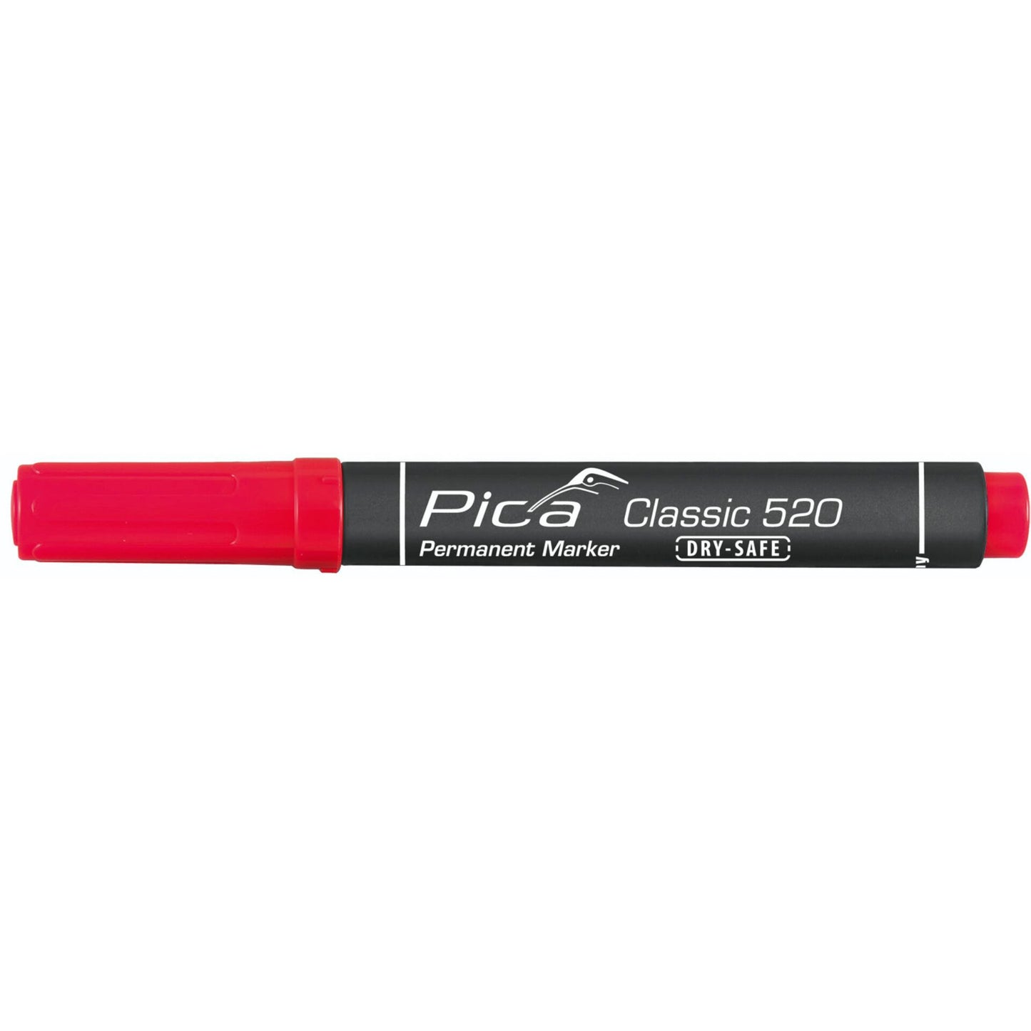Pica Permanent Marker 1-4mm, Round Tip, red  Retail Packaging